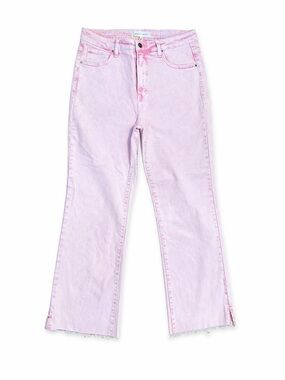 NWT Risen high rise tummy control flare jeans in a gorgeous light pink wash